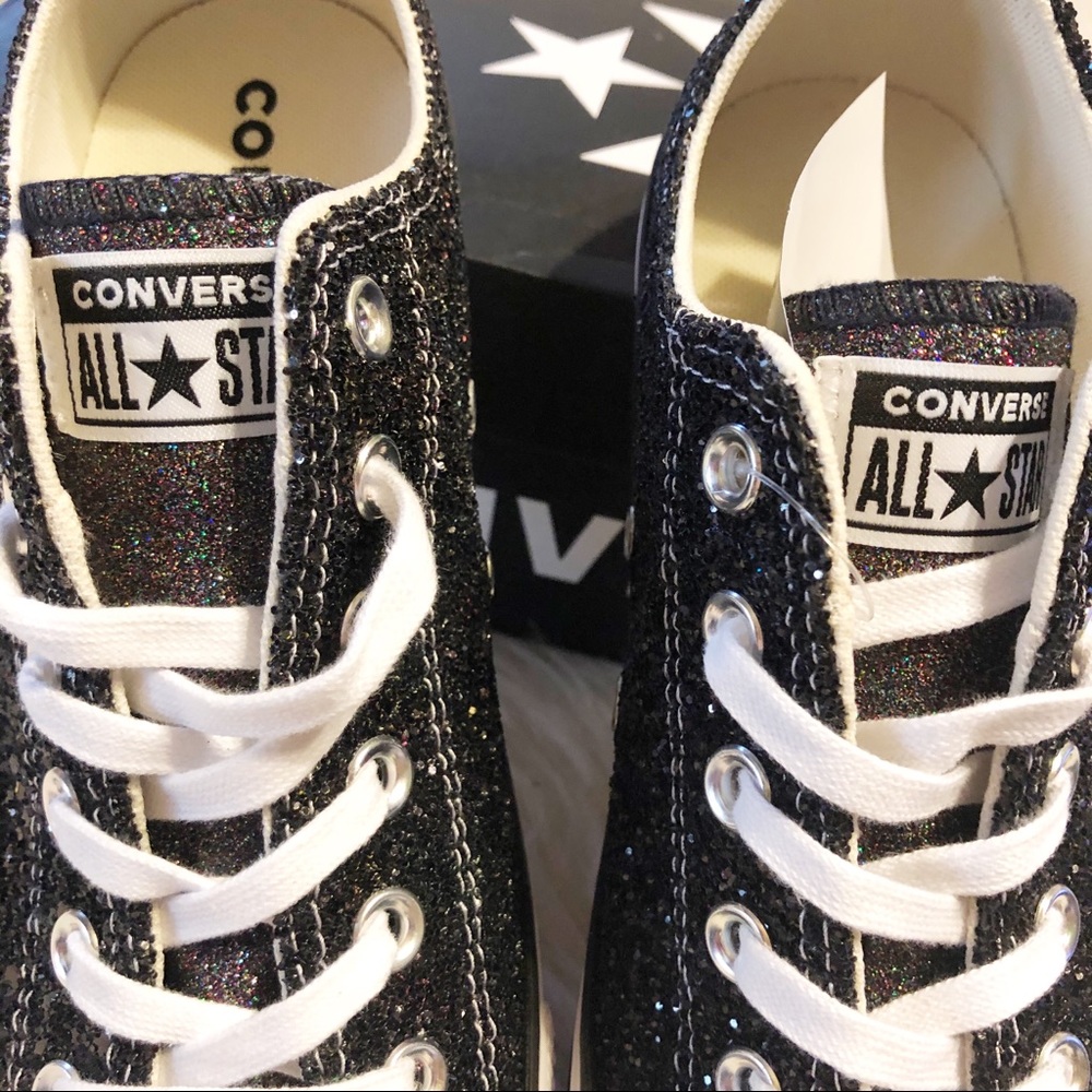 Multi colored glitter Converse sneakers price firm - Picture 3 of 15